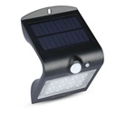Aplique Solar V-TAC - IP65 Impermeable - Negro - 1.5W - 220 Lumens - 4000K