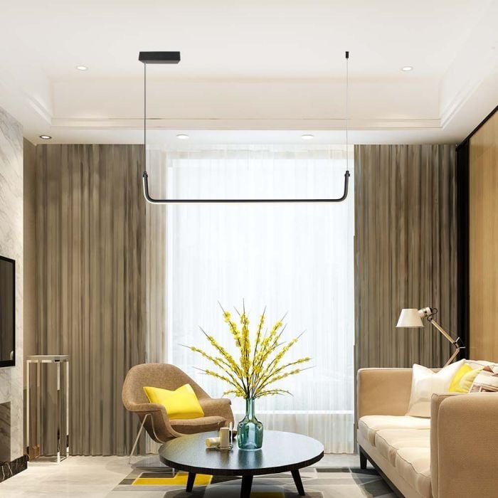 V-TAC Lámpara de techo de diseño - IP20 - Negra - 45W - 4470 Lumens - 3000K