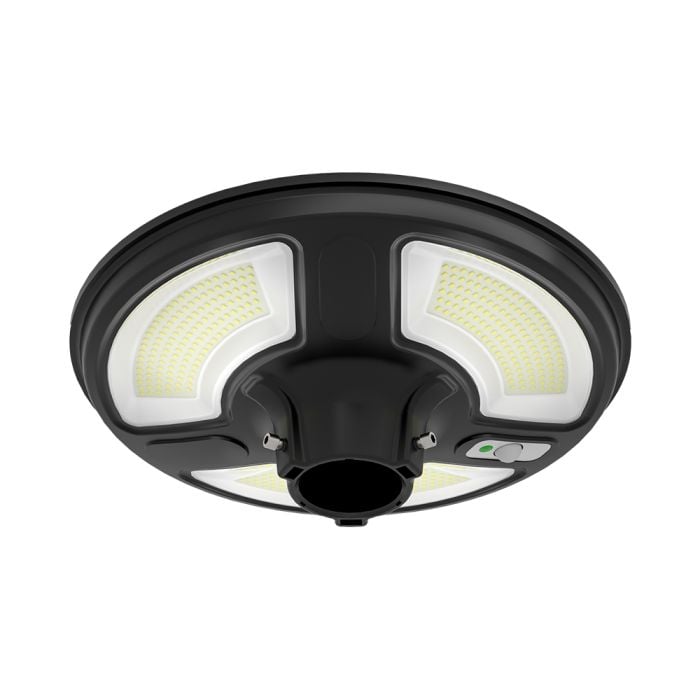 V-TAC Solar Sensor Luz Jardín - IP65 Impermeable - Negro - 10W - 1500 Lumens - 6500K