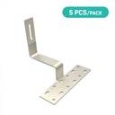V-TAC Paneles Solares - Accesorios de Estructura - Gancho de Azotea - 5 Pcs/Pack