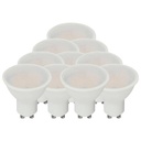 V-TAC LED Spot Light - 100lm/w - GU10 - Lente 100° - IP20 - Blanco - 10W - 1000 Lumens - 4000K - Pack de 10