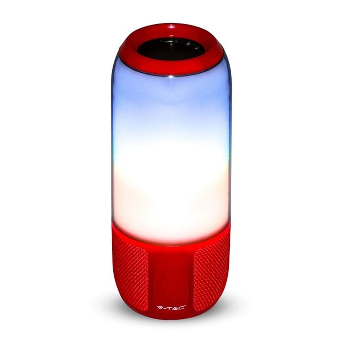 Altavoz Bluetooth V-TAC - IP20 - Rojo - 6W - RGB
