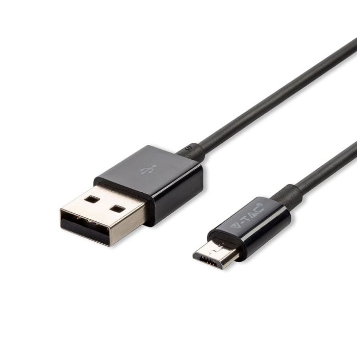 Cable USB V-TAC - Silver Series - Negro