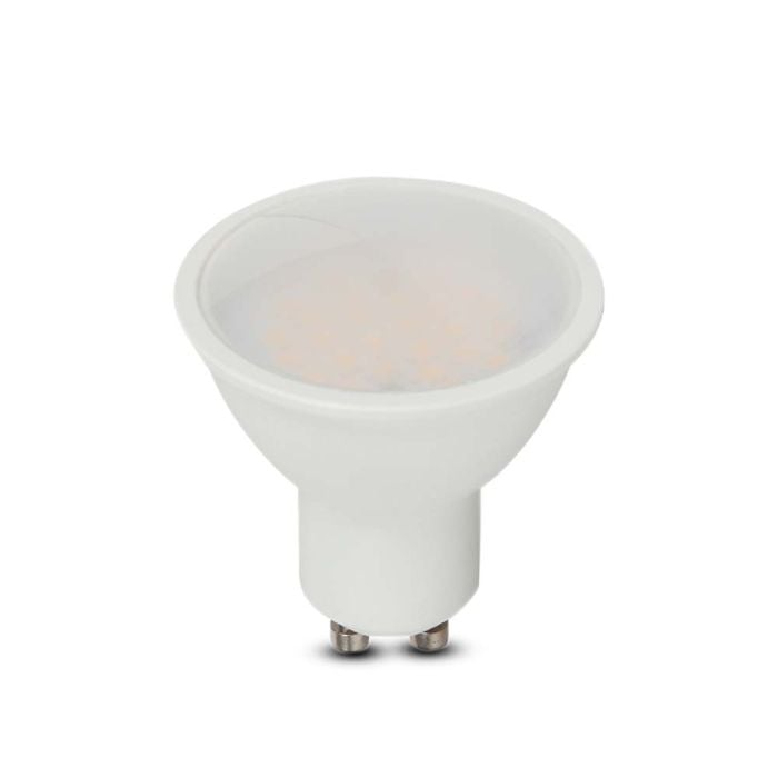 Dicróica LED V-TAC - Samsung - GU10 - Lente 110° - IP20 - Blanco Lechoso - 4.5W - 400 Lúmenes - 6500K