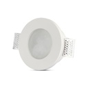 V-TAC LED Aro redondo - Empotrable - GU10 Frost Glass - IP20 - Blanco