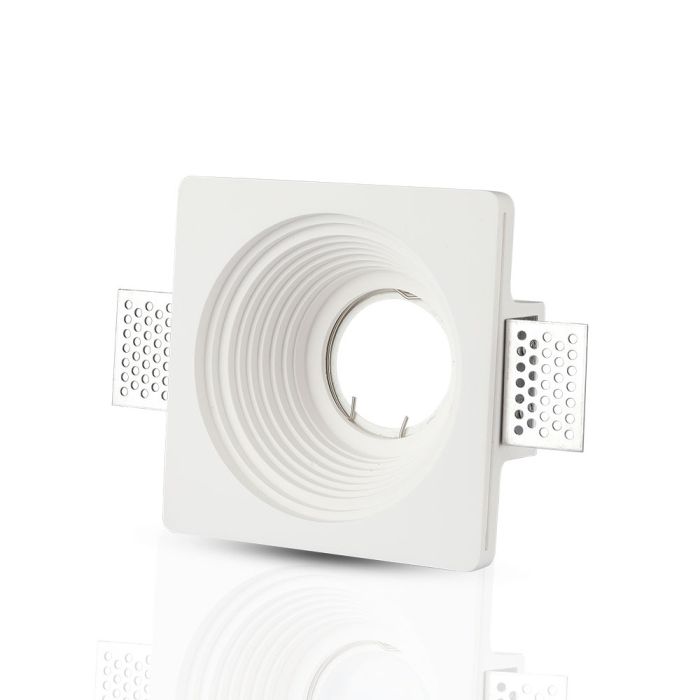 V-TAC LED  Aro de yeso redondo- Empotrable - GU10 - IP20 - Blanco