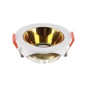 V-TAC LED Aro redondo - Empotrable - GU10 - IP20 - Blanco + Dorado