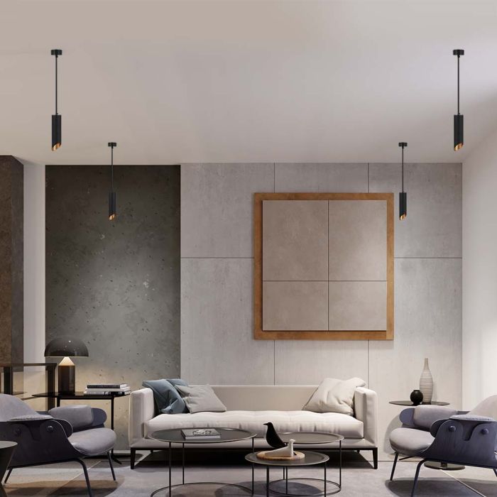 Lámpara Colgante V-TAC - GU10 - IP20 - Negro