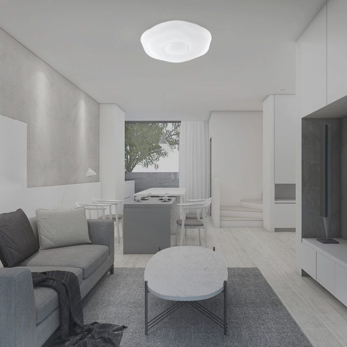 V-TAC Lámpara de techo de diseño - Mando a distancia con cambio de color - IP20 - 60W- 6000 Lumens - 3IN1