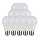 Bombilla LED V-TAC  -  Soporte E27 - IP20 - Blanca - 10.5W - 1055 Lumens - 3000K - Pack de 10