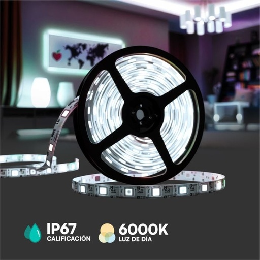 [5116] Tiras de luz LED V-TAC - Módulos - Impermeable IP67 - Blanco - 0.72W- 66 Lumens - 6000K