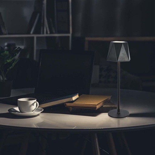 [10330] V-TAC Lámpara de Sobremesa Recargable - IP20 - Cuerpo Negro - 1.5W- 150 Lumens - 3IN1