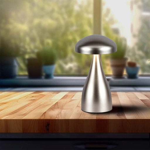 [7897] V-TAC Lámpara de Sobremesa Recargable - IP20 - Oro Champagne - 1W - 55 Lumens - 3IN1