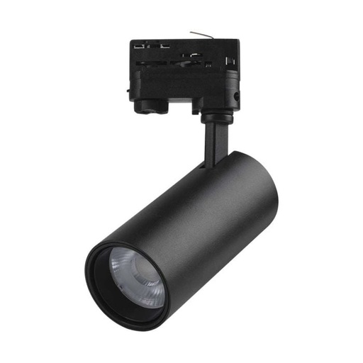 [8078] V-TAC LED COB Foco de carril - IP20 - Negro - 30W - 2900 Lumens - 3IN1