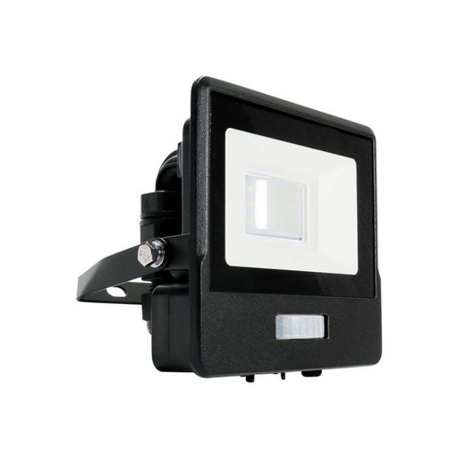[20256] Proyector LED V-TAC - Samsung - Sensor PIR - Impermeable IP65 - Negro - 10W - 735 Lumens - 3000K