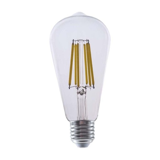 [2996] Bombilla LED V-TAC - ST64 - Soporte E27 - IP20 - Transparente - 4W - 840 Lúmenes - 3000K