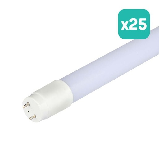 [216310] Tubo LED T8 V-TAC - IP20 - Blanco - 20W - 2100 Lúmenes - 6500K - 150CM - Pack de 10
