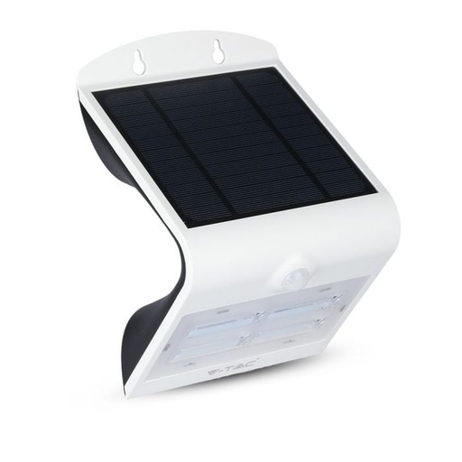 [7523] Aplique Solar V-TAC - IP65 Estanco - Blanco - 3W - 400 Lumens - 4000K + 3000K