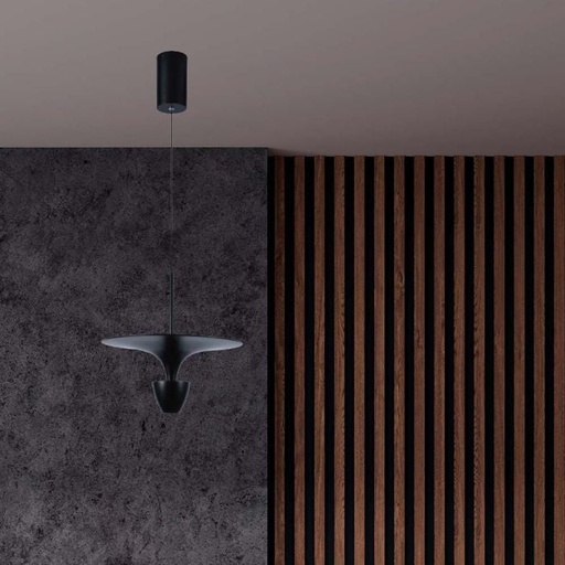 [10084] V-TAC Luz de Techo de Diseño - IP20 - Cuerpo Negro - 9W- 1000 Lumens - 3000K