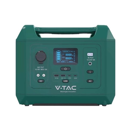 [11625] V-TAC Batería Portátil - Verde - 300W