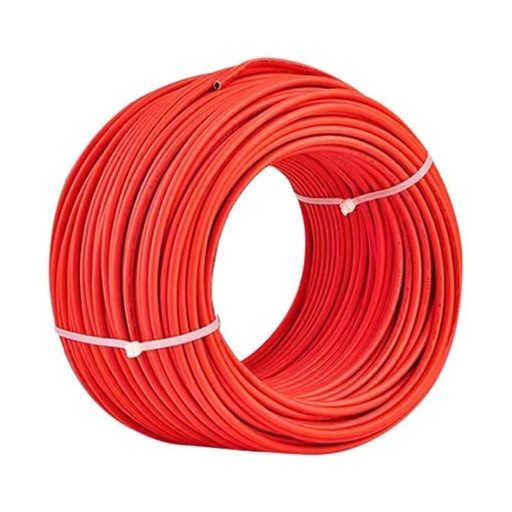[11418] Cable FV 4 mm² - Accesorios para paneles solares - 100 m/rollo - Rojo