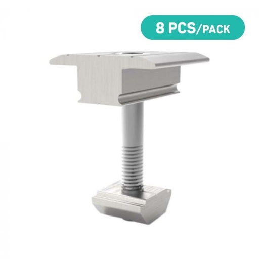 [11389] V-TAC Paneles Solares - Accesorios de Estructura - Abrazadera Central - 8 Piezas/Paquete