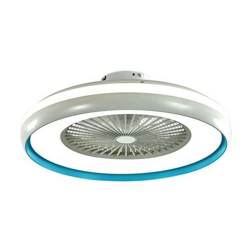 [217934] Ventilador de Caja V-TAC - Motor CA - Blanco + Anillo Azul - 45W- 3000 Lumens - 3IN1