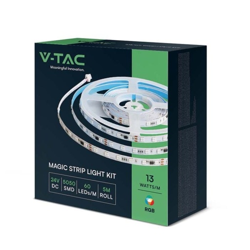[23145] V-TAC Smart LED Tiras de luz Kits - IP20 - RGB - Rollo de 10m